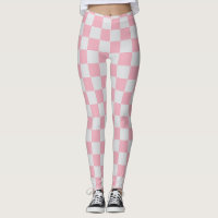Pink + Grey Check À damiers Checkerboard Motif