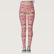 Pink Mexican Talavera Flowers BOHO Chic Floral 