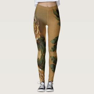 Leggings Pivoine antique d'or