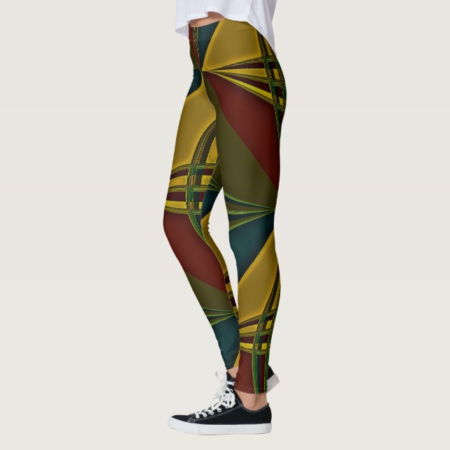 Leggings "pivots et colorés" (Gauche)