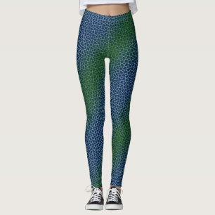 Leggings Pixel motif 01.GRN.bw DBluek BG