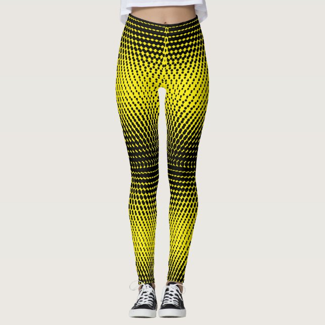 Leggings Pixel Motif 09.B.w. PAR BG (Devant)