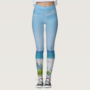 Leggings Plage de sable blanc Plage de Floride