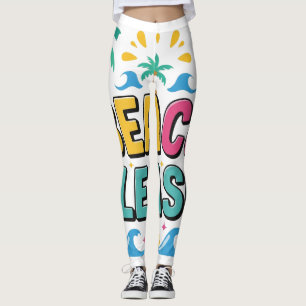 Leggings Plage S'il Vous Plaît Vibes D'été