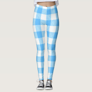 Leggings Plaid ciel d'été Slow-Living