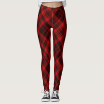 Plaid de buffle rouge et noir