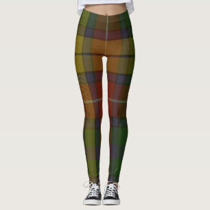 Leggings Plaid de clan de tartan de Buchanan