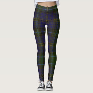 Leggings Plaid de clan de tartan de déversoir