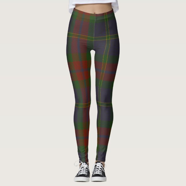 Leggings Plaid de clan de tartan de Harvey (Devant)