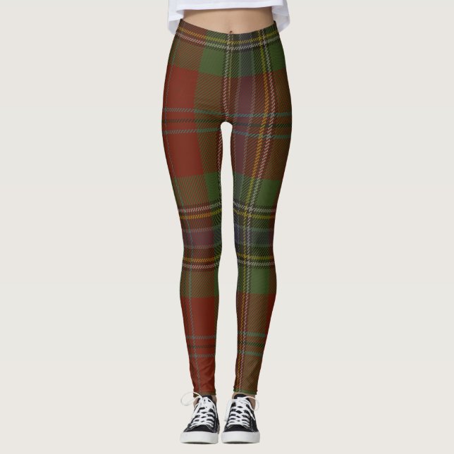 Leggings Plaid de clan de tartan de MacLean (Devant)