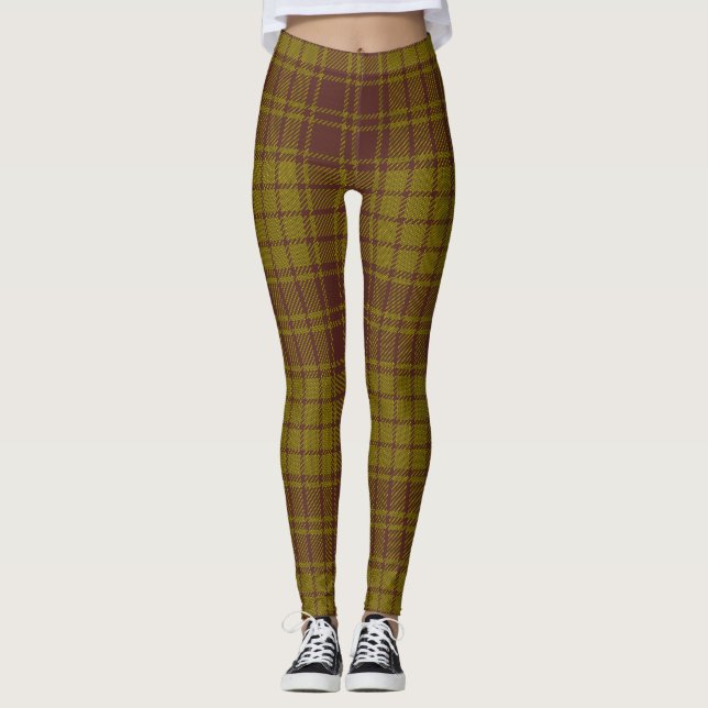 Leggings Plaid de clan de tartan de MacMillan (Devant)