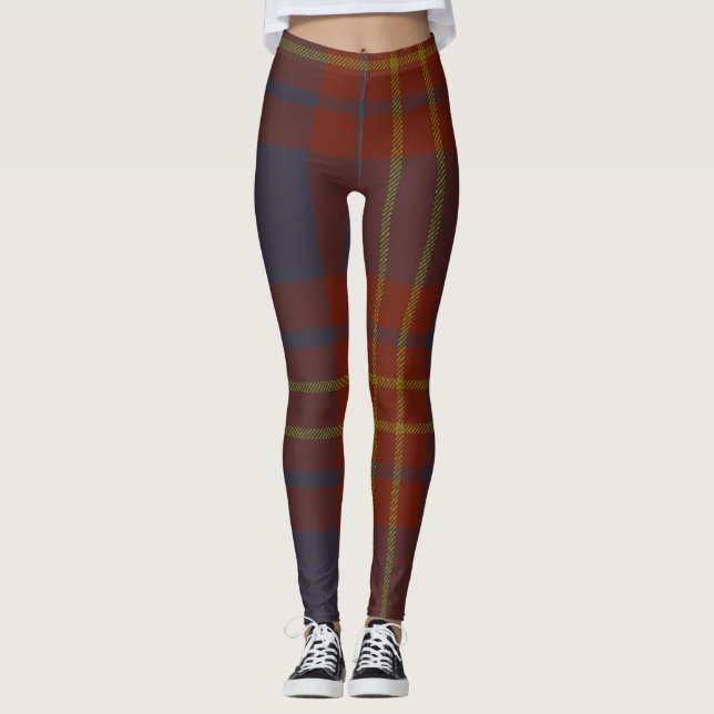 Leggings Plaid de clan de tartan de maître d'hôtel (Devant)