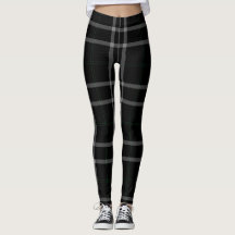 Plaid de tartan géant blanc noir de grille