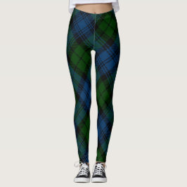 Leggings Plaid Green Campbell Militaire Rustique Tartan