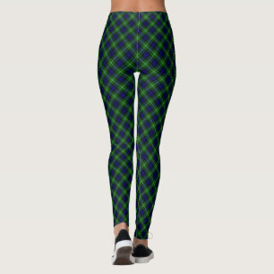 Leggings Plaid vert bleu Lamont tartan