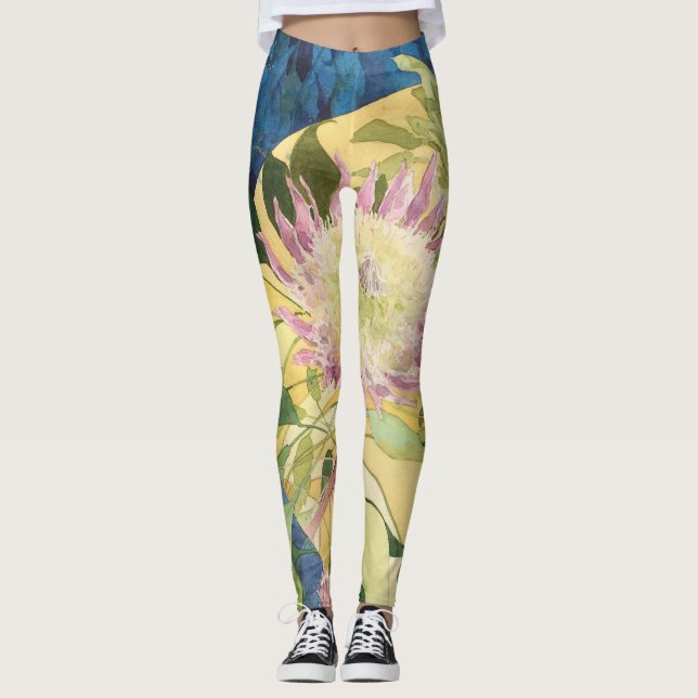 Leggings Plaisir botanique de guêtres de yoga (Devant)