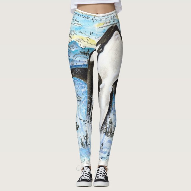 Leggings Plan Breaching Orca (Devant)