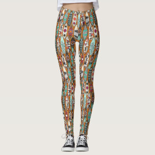Leggings planches de surf orange