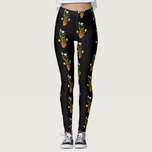 Leggings Plante café