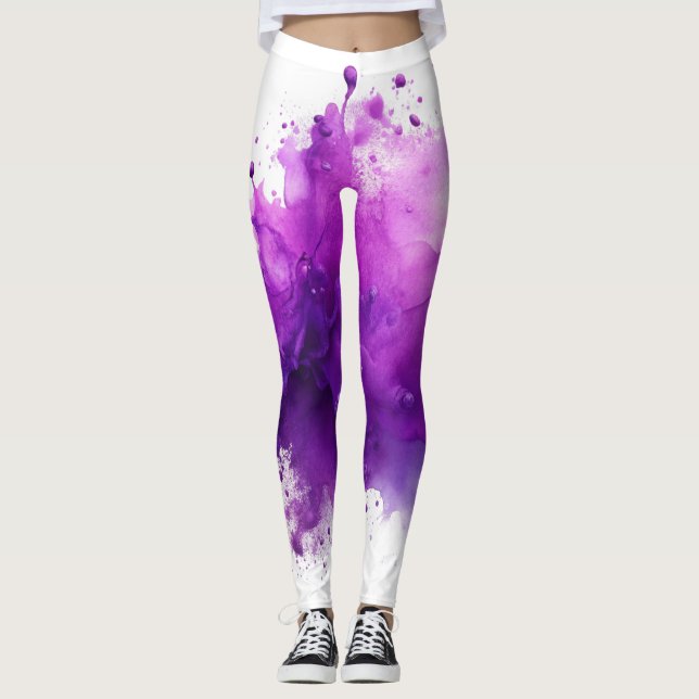 Leggings Plat pourpre (Devant)