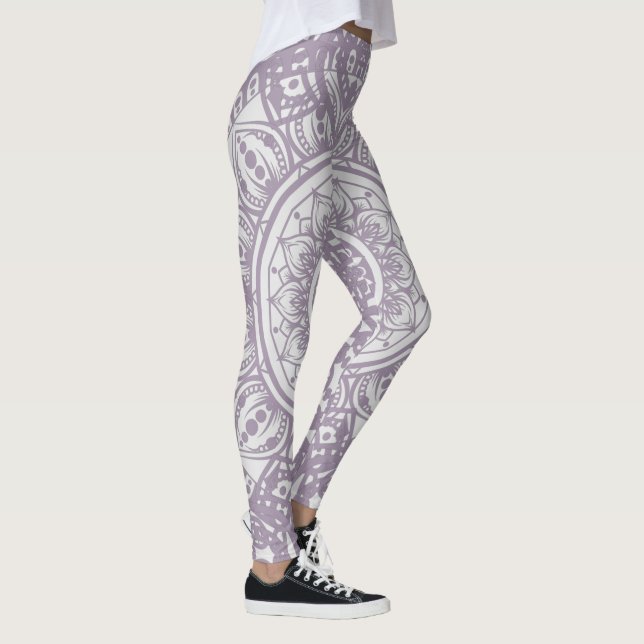 Leggings Plein graphique Mandala couleur tendance pour Yoga (Droite)