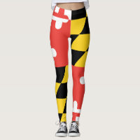 Plein pantalon de yoga de guêtres de drapeau du