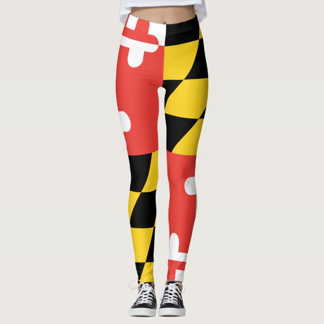 Leggings Plein pantalon de yoga de guêtres de drapeau du (Devant)