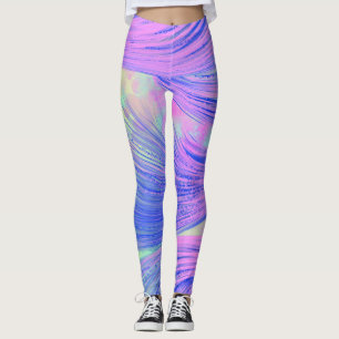 Leggings Plumes Phoenix abstraites