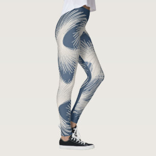 Leggings Plumes volantes blanches