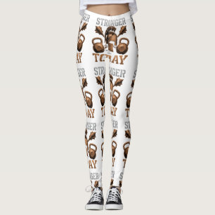 Leggings Plus Fort que Hier Dépassez Votre Meilleur Vous