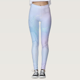 Leggings Plutôt Shimmery Pastel Lavender bleu rose
