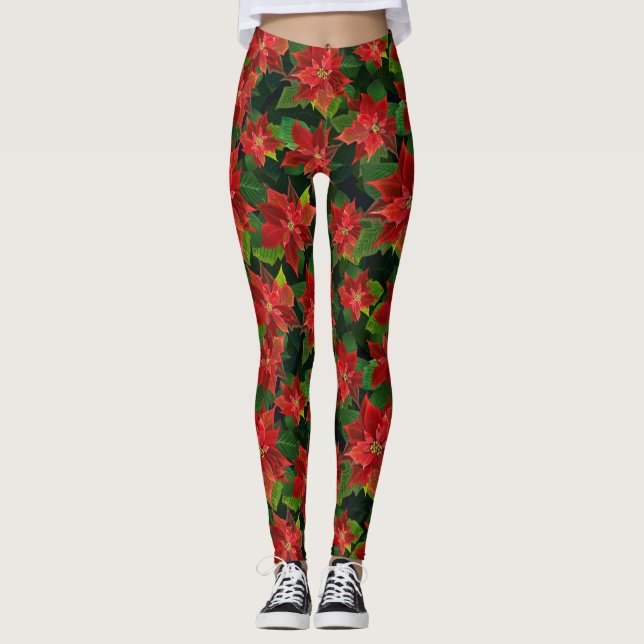 Leggings Poinsettias (Devant)