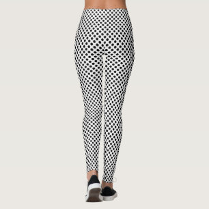 Leggings Point Polka noir et blanc