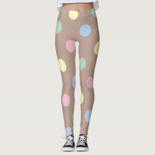 Leggings Pointe Polka Ro Brown et multicolore