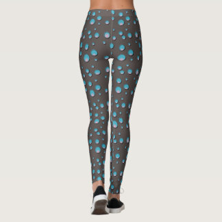 Leggings Points bleus sur les guêtres grises