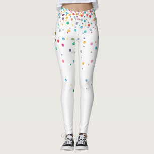 Leggings Points Confetti Arc-en-ciel