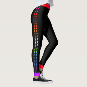 Leggings Points de côté arc-en-ciel / Ajustement sur le n