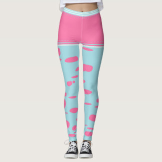 Leggings points roses