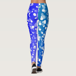 Leggings pois blanc
