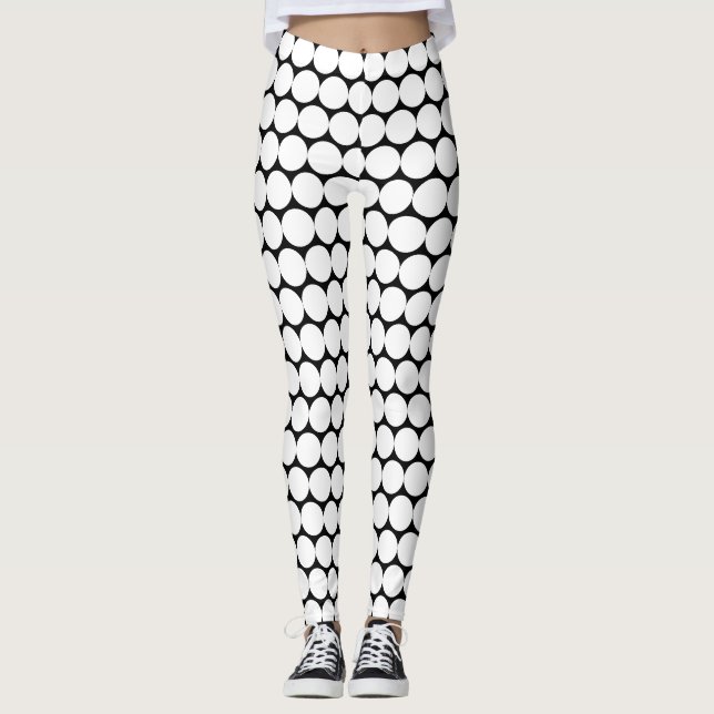 Leggings POIS BLANCS, HALLOWEEN LEGINGS Black (Devant)