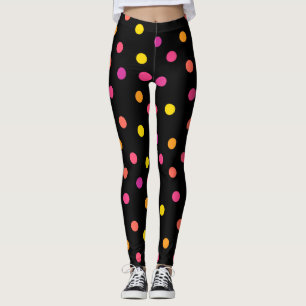 Leggings pois colorés