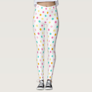 Leggings Pois de couleur bonbon