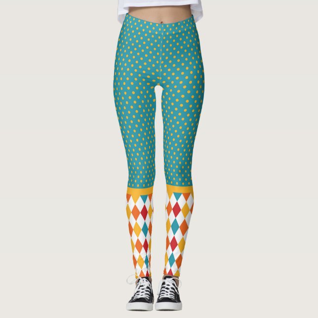 Leggings Pois et Jacquard (Devant)