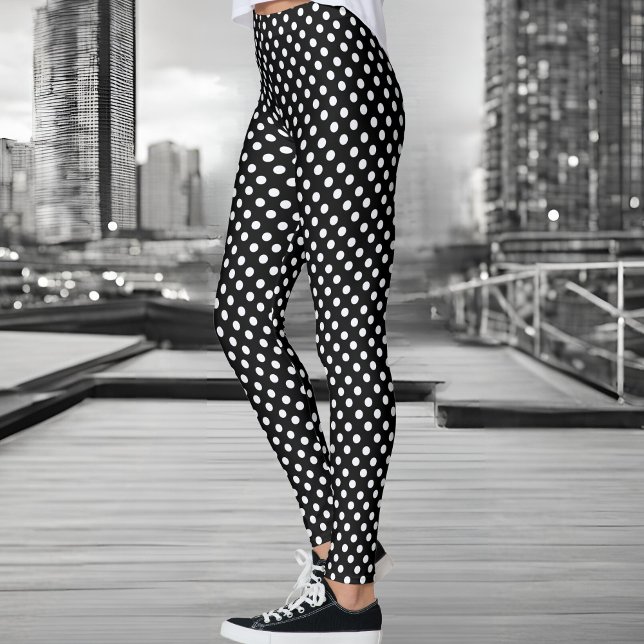 Leggings Pois noir et blanc (Créateur téléchargé)