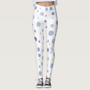 Leggings pois peint à la main