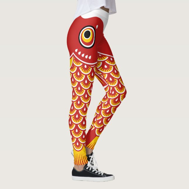 Leggings Poisson japonais Motif Koinobori (Droite)