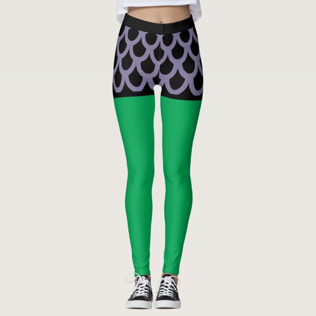 Leggings Poisson pourpre - Shorts de dessin (Devant)