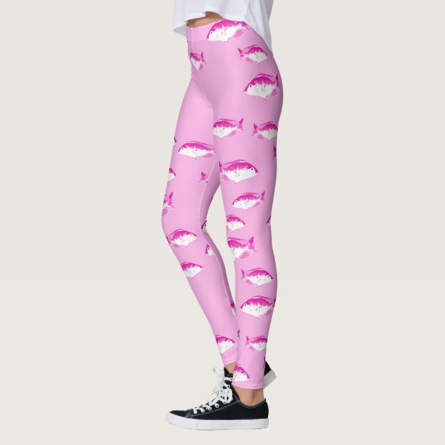 Leggings Poisson rose (Gauche)