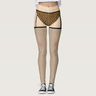 Leggings Poissons et légendes de la peau de léopard