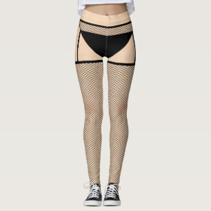 Leggings Poissons et légumineuses de Knickers noirs